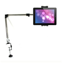 Adjustable Folding Long Arm Bed Mount iPad Holder Tablet Stand
